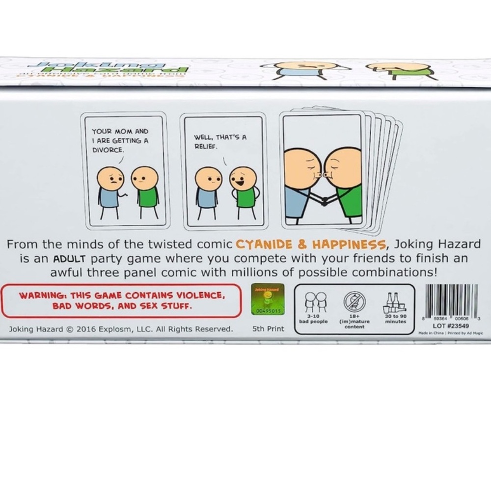 Joking Hazard Card Game by - Blue and Green - Picture 2 of 3